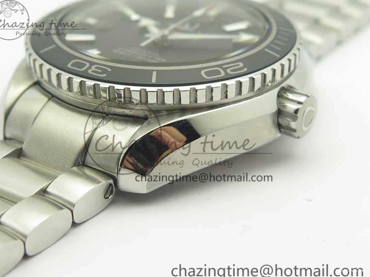 0321 Sleek Planet Ocean Professional Ceramic Bezel 42mm 1:1 MK Best Edition Silver Markers On SS Bracelet A 8085